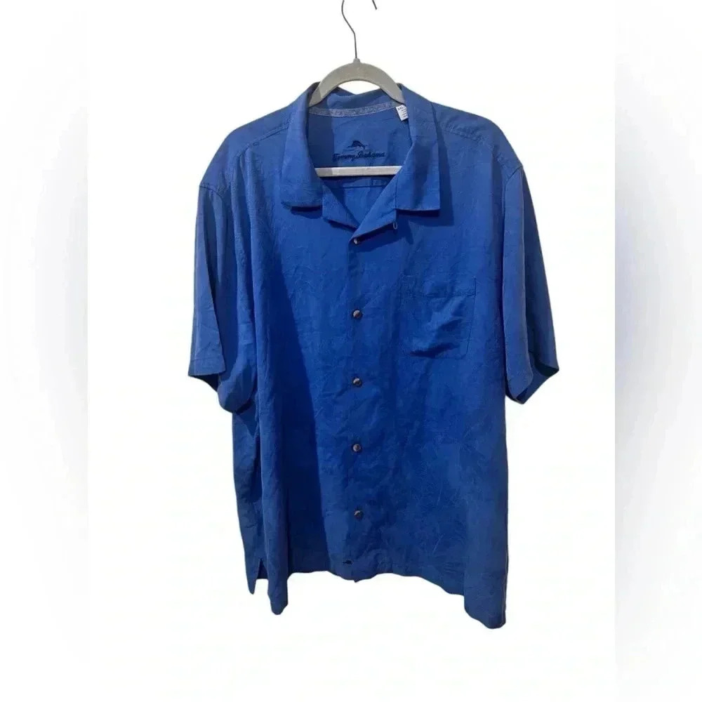 Tommy Bahama Blue Casual Button Down Shirt